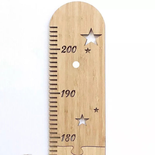 Star wooden height chart